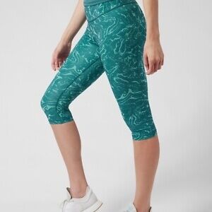 Athleta Accelerate Crop-Ripple Marble leggings